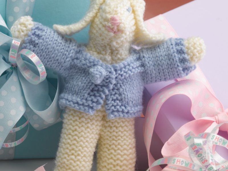 Free Knitting Pattern for an Easy Toy Rabbit