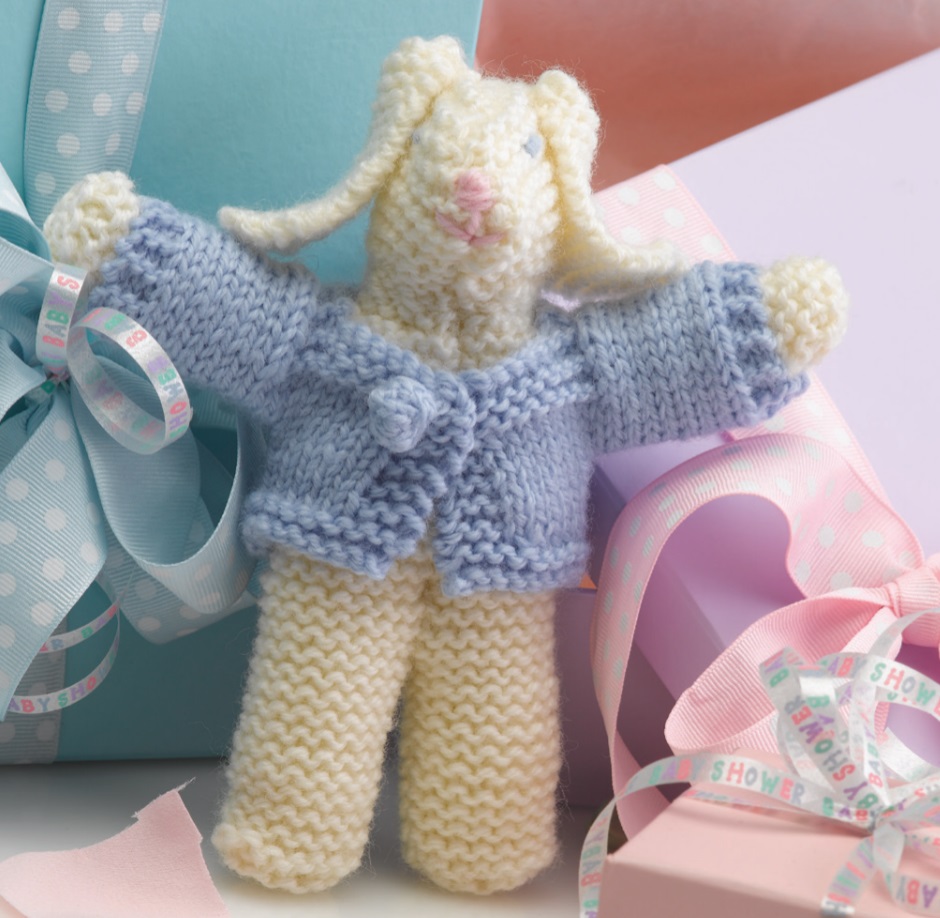 Free Knitting Pattern for an Easy Toy Rabbit