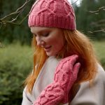Free Knitting Pattern for the Alex Set Cabled Hat and Mittens