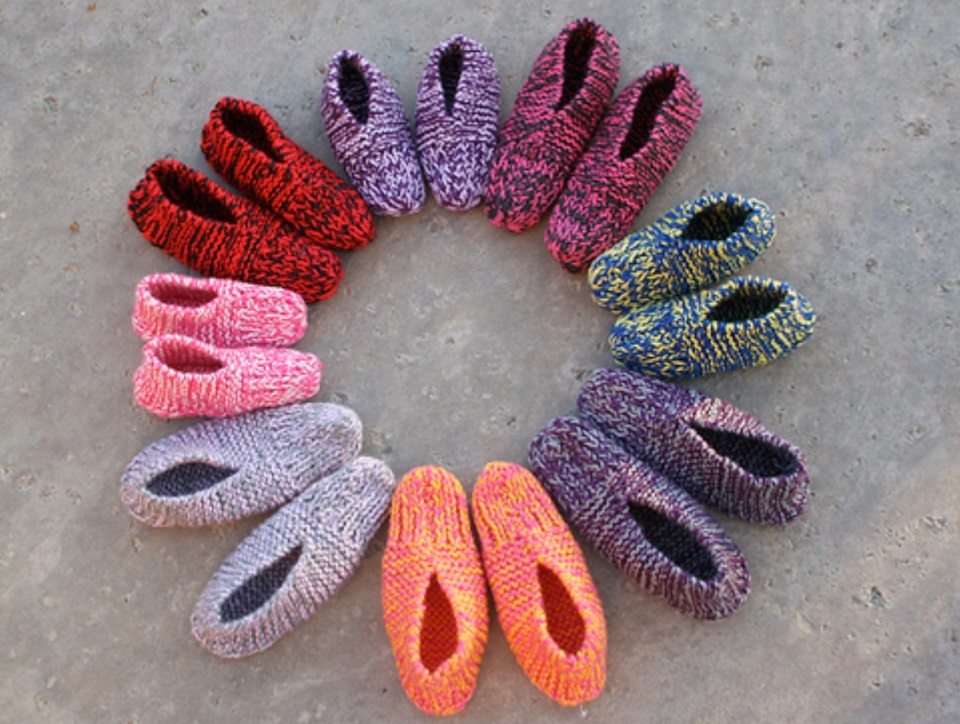 Free Knitting Patterns for Slippers for Kids, Women and Men