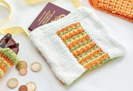 Free knitting pattern for a beach bag