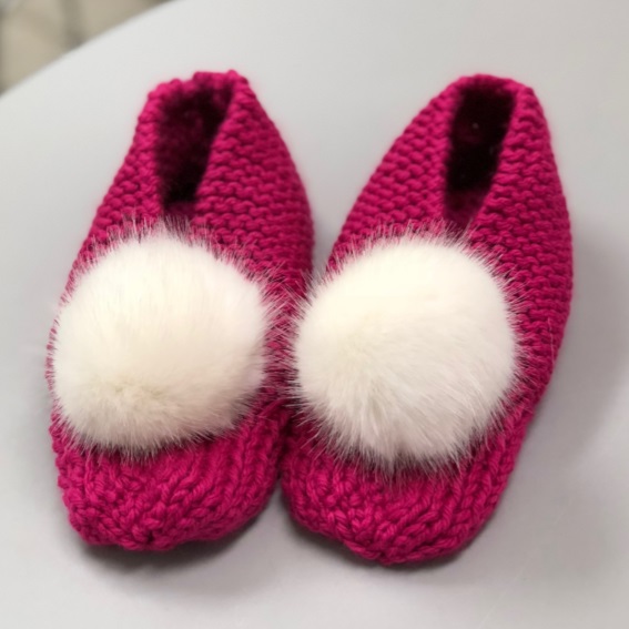 Free knitting pattern for easy house slippers