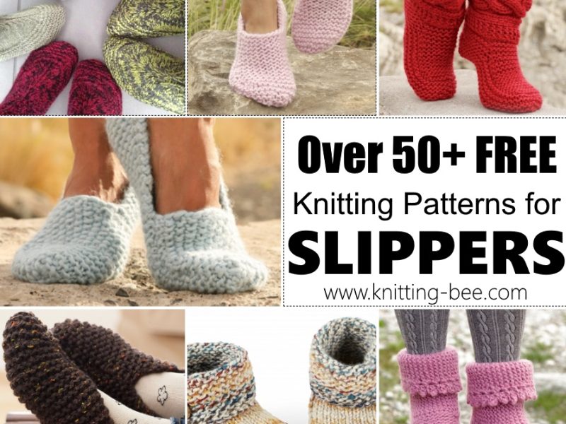 Over 50+ Free Knitting Patterns for Slippers