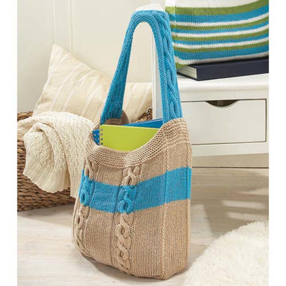 Cabled Knit Tote Bag Patterns for the Beach