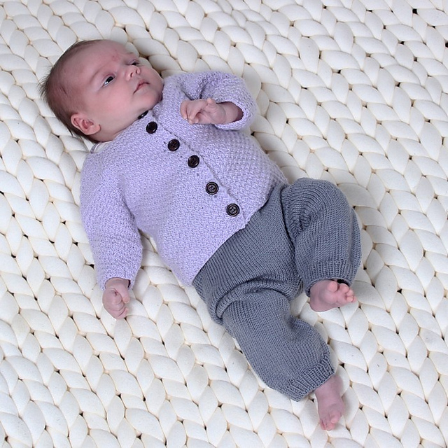Free Knitting Pattern for Baby Trousers
