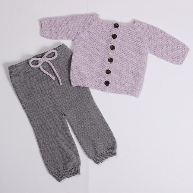 Free Knitting Pattern for Baby Trousers