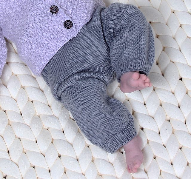 Free Knitting Pattern for Baby Trousers