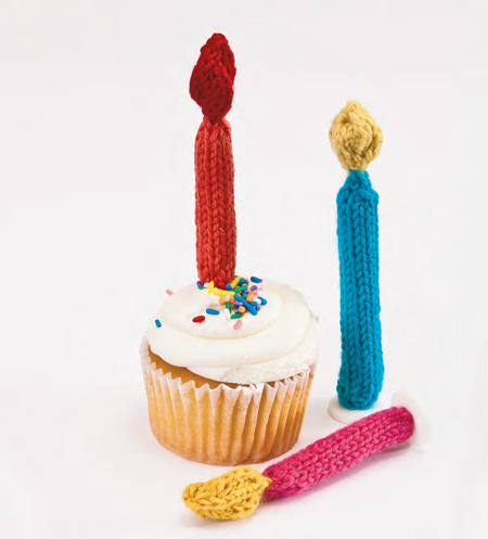 Free Knitting Pattern for Birthday Candles