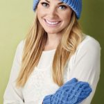 Free Knitting Pattern for Cable Hat and Mittens