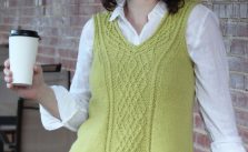 Free Knitting Pattern for Carnivore Twist Stitch Top