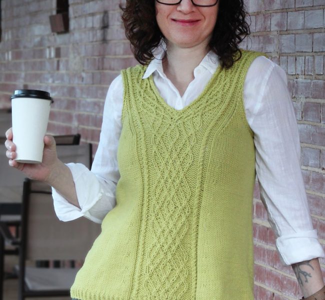 Free Knitting Pattern for Carnivore Twist Stitch Top