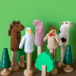 Free Knitting Pattern for Farmyard Finger Puppets
