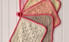 Free Knitting Pattern for Lace Sampler Dishcloths