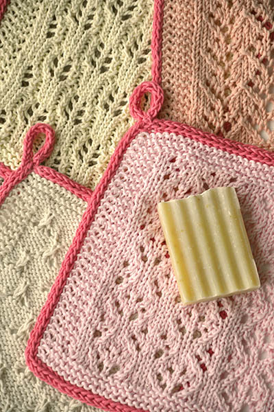 Free Knitting Pattern for Lace Sampler Dishcloths