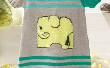 Free Knitting Pattern for Onesie Baby