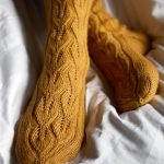 Free Knitting Pattern for Under the Birch Tree Lace Socks