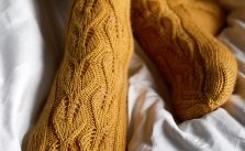 Free Knitting Pattern for Under the Birch Tree Lace Socks