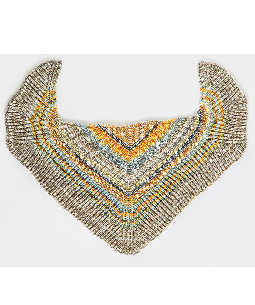Free Knitting Pattern for a Beautiful Brioche Shawl