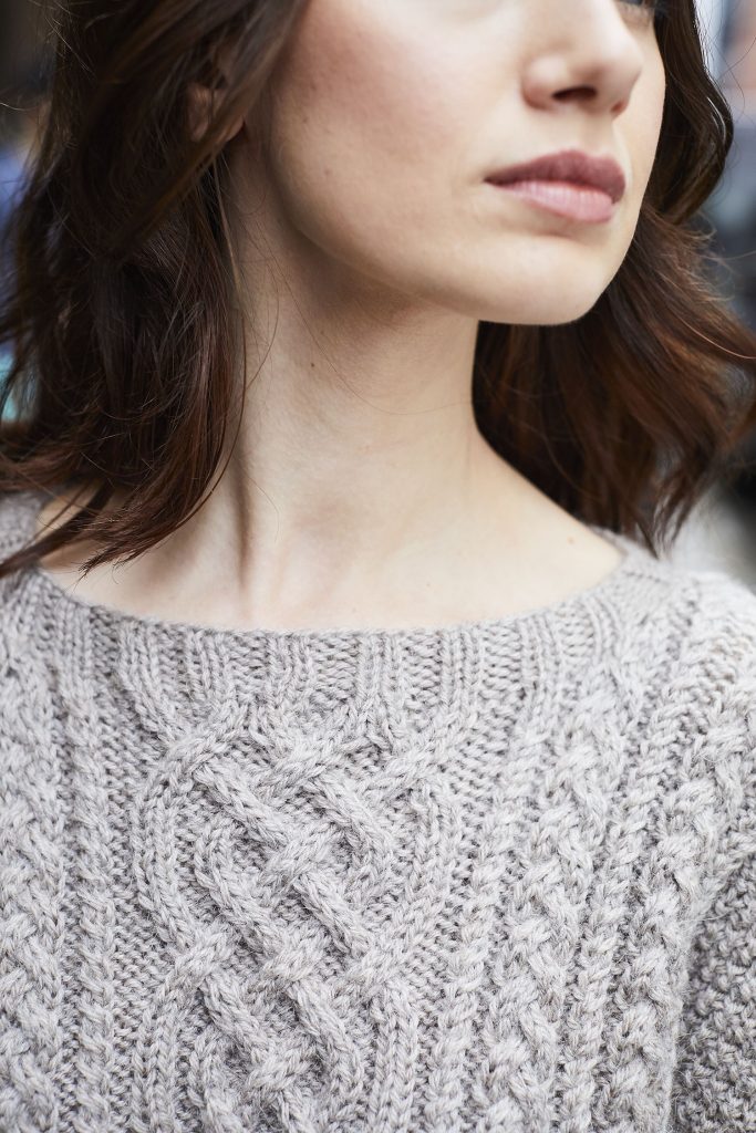 Free Knitting Pattern for a Cable Casey Sweater