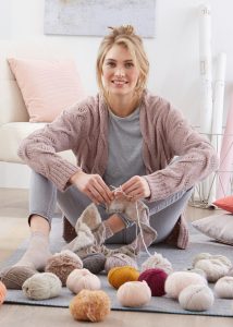 Free Knitting Pattern for a Cardigan with Cable Pattern