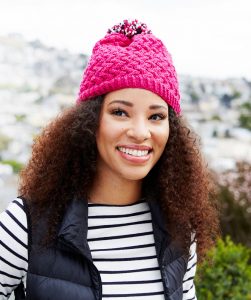 Free Knitting Pattern for a Curvaceously Chic Hat