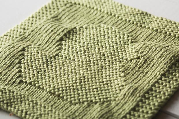 Free Knitting Pattern for a Duck Baby Cloth