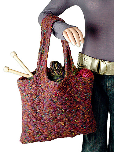 Free Knitting Pattern for a Felted Toshiko Tote