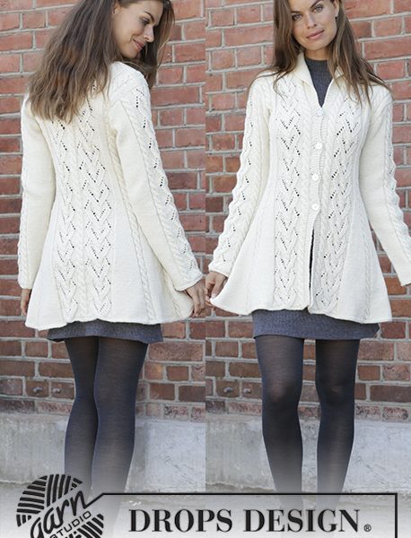 Free Knitting Pattern for a Fitted Lace Jacket