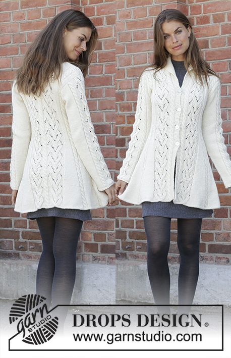 Free Knitting Pattern for a Fitted Lace Jacket