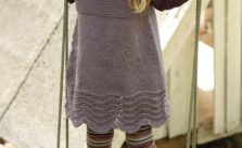 Free Knitting Pattern for a Girl’s Dress Bluebelle