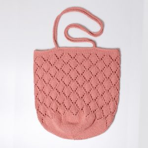 Free Knitting Pattern for a Lace Sunrise Beach Bag