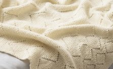 Free Knitting Pattern for a Lace and Garter Blanket