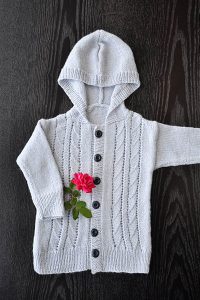 Free Knitting Pattern for a Little Hoodie