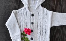 Free Knitting Pattern for a Little Hoodie