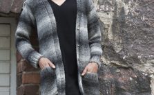 Free Knitting Pattern for a Long Cardigan for Women