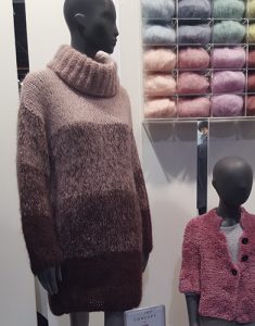 Free Knitting Pattern for a Polo Neck Dress Woman