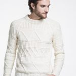 Free Knitting Pattern for a Raglan and Cable Men's Sweater