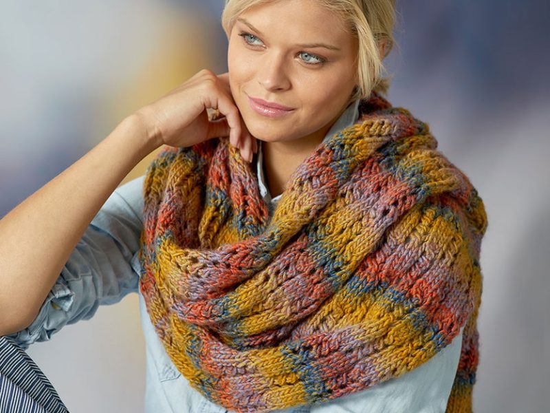 Free Knitting Pattern for a Rendezvous Knit Lace Shawl