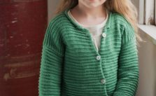 Free Knitting Pattern for a Ridge Stitch Kid’s Cardigan
