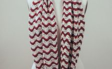 Free Knitting Pattern for a Ripple Stitch Cowl Penelope
