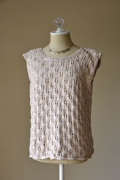 Free Knitting Pattern for a Sand Dollar Tank