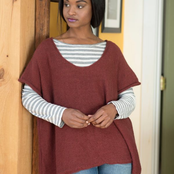 Free Knitting Pattern for a Simple Oversized Tee