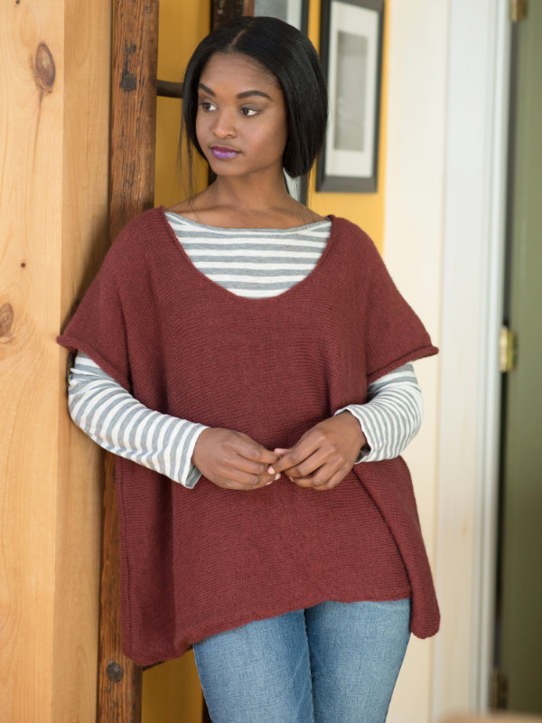 Free Knitting Pattern for a Simple Oversized Tee