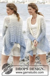 Free Knitting Pattern for a Wave Pattern Cardigan