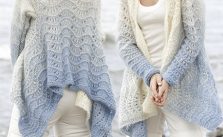 Free Knitting Pattern for a Wave Pattern Cardigan