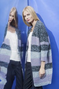 Free Knitting Pattern for a Woman's Moss Stitch Cardigan