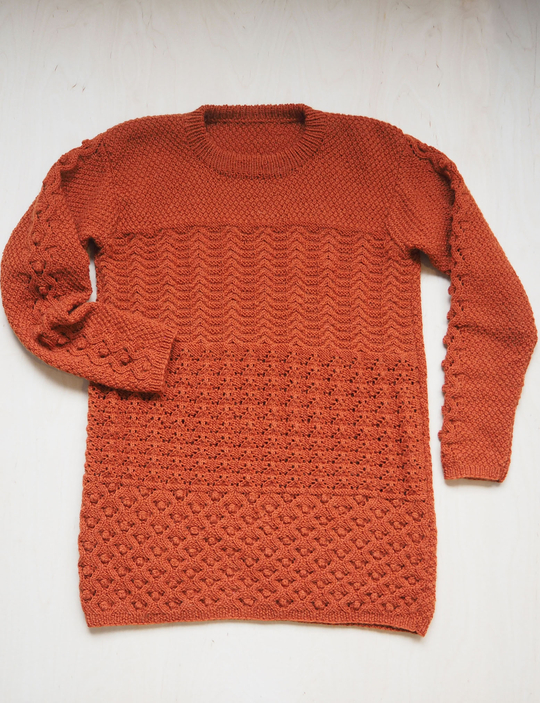 Free Knitting Pattern for a Women’s Textured Sweater