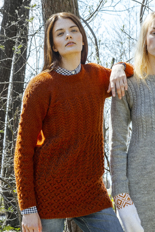 Free Knitting Pattern for a Women’s Textured Sweater