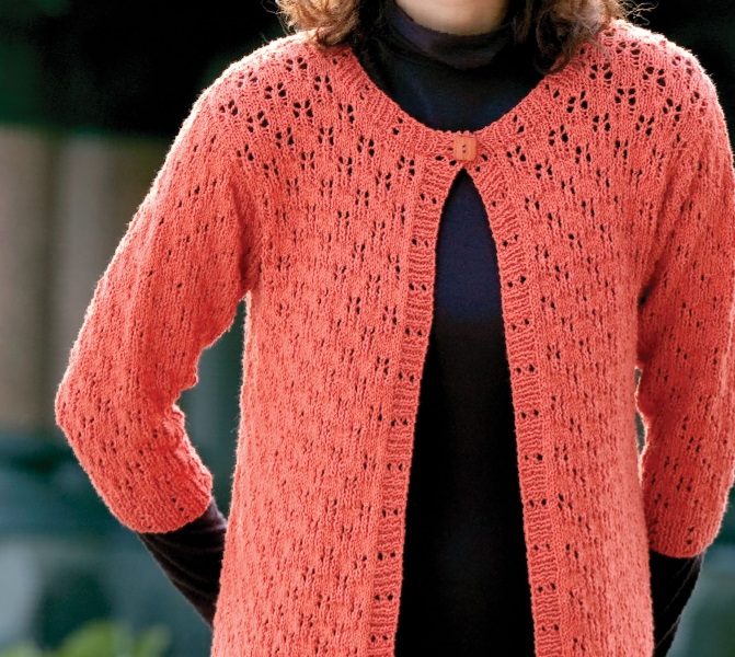 Free Knitting Pattern for an Acapulco & Old Lace Cardigan