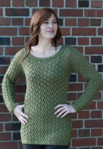 Free Knitting Pattern for an All Over Lace Tunic